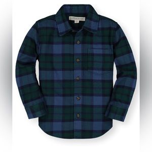 Hope and Henry Boy Flannel Button Down
